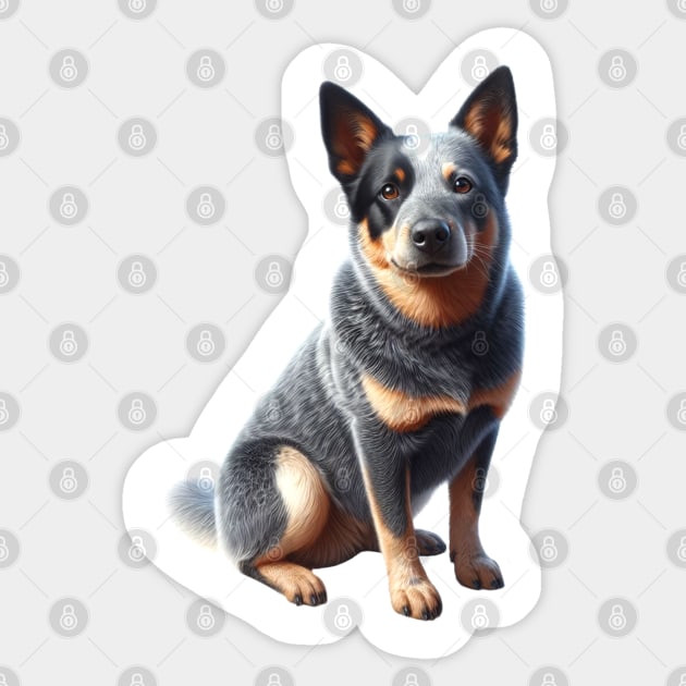 Australian Cattle Dog Sticker by millersye